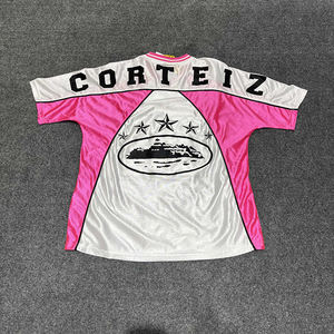 เสื้อยืดเจอร์ซีย์แขนสั้นปักลายตาข่ายสไตล์สปอร์ต หมายเลขสไตล์ฮิปฮอป ยูนิเซ็กส์ ทรงหลวม ทันสมัย - Product Image 4