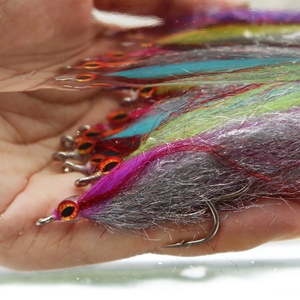 Pesca con mosca moscas señuelo 1/0 anzuelo de alto carbono sangrado herido UV Minnow salmón <span class=keywords><strong>trucha</strong></span> lubina <span class=keywords><strong>Steelhead</strong></span> Minnow - Product Image 3