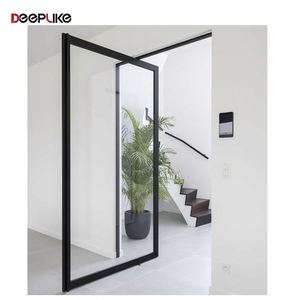 Porta Pivotante in Alluminio con Doppio Vetro per Villa, Nuovo Design <span class=keywords><strong>2026</strong></span>, Porta Pivotante Moderna per Casa e Uso Commerciale - Product Image 3