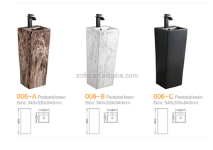 Lavabo <span class=keywords><strong>de</strong></span> una pieza con patrón <span class=keywords><strong>de</strong></span> mármol y pedestal, lavabo <span class=keywords><strong>de</strong></span> cerámica, moderno, proveedores <span class=keywords><strong>de</strong></span> China, venta al por mayor - Product Image 6
