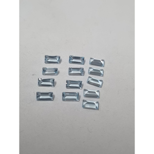 Topacio Azul Natural Tallado de 3x6mm, Gema Suelta |   Topacio Azul Facetado Pulido de Primera Calidad para la Elaboración de Joyas |   Gemas al por Mayor - Product Image 1