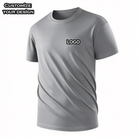 T-shirt unisexe en polyester 100% pour hommes, personnalisable avec logo imprimé DTF, sublimation DTG, t-shirt oversize pour hommes, vente en gros