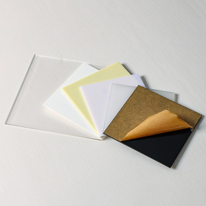 แผ่นอะคริลิกใสติดผนังลายหิน ลายน้ำระยิบระยับแบบแถบสีรุ้ง - Product Image 1