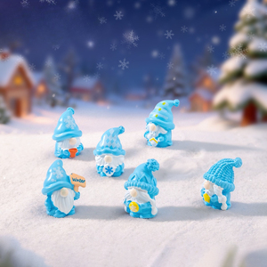 Nieuwe schattige winterkaboutertjes figuurtjes sneeuwlandschap DIY decoratie hangende accessoires mini ornamenten - Product Image 3