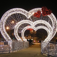 Lettres lumineuses LED usb pour la saint-valentin, éclairage de décoration, cœur, mariage