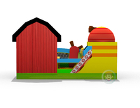 Parc d'attractions gonflable combiné Ferme - Aire de jeux gonflable Ferme à vendre