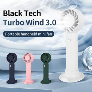 ybgaiNouveau mini ventilateur de poche portable rechargeable par USB avec fonction pliable pour étudiants <span class=keywords><strong>ou</strong></span> navetteurs, idéal pour le bureau - Product Image 2