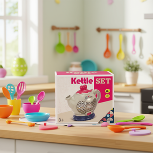 Mi Casita Kettle Set Plastic Light Sound 3+ Pretend Play Toy - Product Image 2