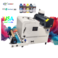 Cowint A3 Xp600 Imprimante tout-en-un 30cm DTF Machine pour l'impression de t-shirts Imprimante d'étiquettes à encre pigmentée sûre pour le four