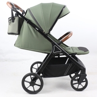 Vente en gros pas cher Poussette de voyage de luxe pour bébé Poussette 3 en 1 pour bébé avec couvre-pieds et sacs pour maman