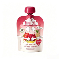 Lekvrije, matte afwerking, opstaande bodem, op maat gemaakte pouches met tuitje voor babyvoeding, fruit sap, mylar zakken (lage minimale bestelhoeveelheid)