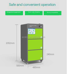 3 cửa nhà chống cháy nổ Tủ Sạc xe đạp điện tử Trạm Sạc pin máy bán hàng tự động miễn phí đáp ứng tiêu chuẩn địa phương - Product Image 4