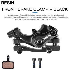 Hợp Kim Nhôm Xe Đạp Front Rear Disc Phanh Đen Mountain Road MTB Bike Cơ Khí <span class=keywords><strong>Caliper</strong></span> Disc Phanh Xe Đạp Phanh - Product Image 5