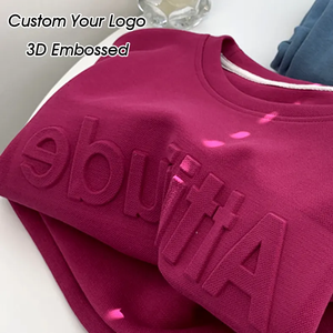 OEM Wholesale High Quality Plain Plus Size Oversized Men's Hoodies & Sweatshirts Custom Printing 3D Embossed Logo Winter Hoodie