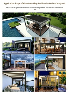 Pérgola Bioclimática de Aluminio de Alta Gama <span class=keywords><strong>con</strong></span> Pantalla Enrollable, Gazebo Impermeable <span class=keywords><strong>con</strong></span> Protección UV, Recubrimiento Ecológico en Polvo para Jardín - Product Image 5