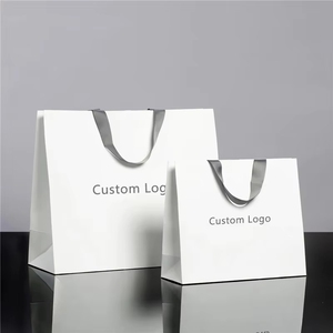 Sacs en papier personnalisés, sac cadeau, nouveautés, logo personnalisé, anniversaire, mariage, emballage de luxe, personnalisé, blanc, Saint-Valentin, Hopping <span class=keywords><strong>Ba</strong></span> - Product Image 6