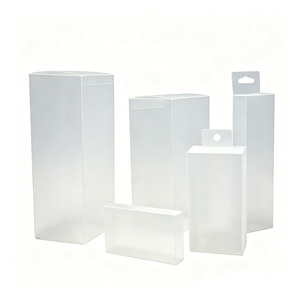Custom logo Printed Matte Frosted Transparent Plastic Box Packaging Foldable <b>PET</b> PVC PP Transparent Box Packaging Eco-friendly - Product Image 1