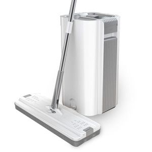 Fregona y cubo <span class=keywords><strong>de</strong></span> microfibra plana para el hogar, juego <span class=keywords><strong>de</strong></span> fregona fácil <span class=keywords><strong>de</strong></span> escurrir con varilla <span class=keywords><strong>de</strong></span> acero inoxidable para limpieza <span class=keywords><strong>de</strong></span> suelos, <span class=keywords><strong>precio</strong></span> FOB - Product Image 1