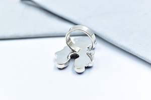 High Handmade Purple Dahlia Turquoise & <b>Sterling</b> <b>Silver</b> <b>Adjustable</b> Naja <b>Ring</b> Indian wholesaler Wedding Party <b>Ring</b> - Product Image 3