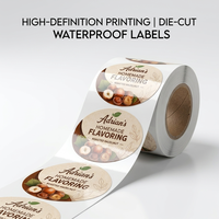 Étiquettes en rouleau pour pots de beurre de noix, étiquettes d'emballage alimentaire imperméables et résistantes à l'huile, autocollants personnalisés avec logo pour étiquettes d'emballage