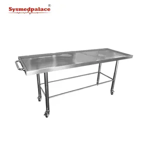 Mesa de limpeza de carrinho freezerpalace, alta qualidade, morgue, cadaver, preço barato, fabricação em estoque