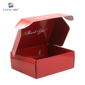 Tùy chỉnh in logo giấy đỏ gửi thư Hộp bao bì các tông sóng bưu phẩm vận chuyển hộp với logo bao bì - Product Image 3