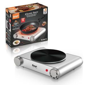 Cuisinière électrique RAF 1000W R.8071, plaque chauffante de 155 mm, chaleur uniforme, facile à nettoyer, fonctionnement simple, compacte - Product Image 1