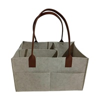 Sac de rangement pour couches en feutre non tissé classique, pochette de voyage durable, portable, grande capacité, rectangulaire, écologique, résistant à l'eau