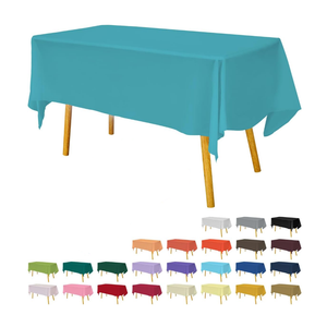 <span class=keywords><strong>Tovaglia</strong></span> 137x274cm <span class=keywords><strong>in</strong></span> <span class=keywords><strong>plastica</strong></span> rettangolare <span class=keywords><strong>tovaglia</strong></span> monouso impermeabile - Product Image 3