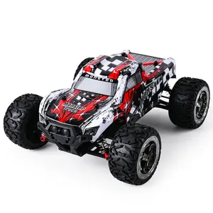 Truk RC 1/16 mobil balap kecepatan tinggi, kendaraan Off-Road 24MPH 4WD tahan air 2.4Ghz Radio Remote Control truk Monster Buggy H