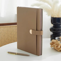 Carnet en cuir PU souple A5, journal de réunion d'affaires, 128 pages, agenda quotidien épais, minimaliste, pour le bureau, l'école, le travail