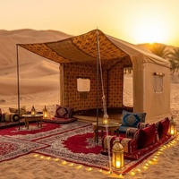 Tente de camping gonflable de luxe pour le désert, en tissu Oxford, structure à une chambre, design quatre saisons, pour l'Arabie Saoudite, les Émirats arabes unis et le Qatar
