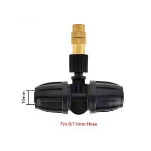 Garden Adjustable Copper 8/11mm Hose Spray Misting Nozzle Garden Tool Brass Sprinkler Garden Watering Sprinkler Nozzle - Product Image 2