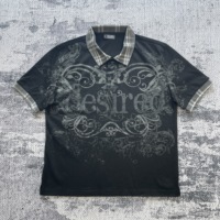Chemise en coton tissé surdimensionnée MO706, respirante, basique, à manches courtes, avec logo imprimé numériquement, personnalisable, de haute qualité, 200g, boutonnée, pour homme