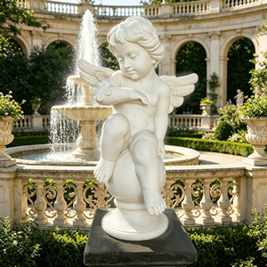 <span class=keywords><strong>Statue</strong></span> de chérubin <span class=keywords><strong>en</strong></span> marbre grandeur nature <span class=keywords><strong>pour</strong></span> <span class=keywords><strong>jardin</strong></span> ou intérieur, décoration <span class=keywords><strong>pour</strong></span> la maison ou l'extérieur - Product Image 3