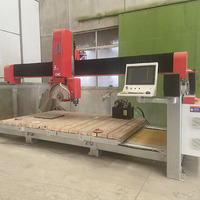 Sierra de puente de 5+1 ejes para piedra, mármol, granito, cuarzo, con motor, rodamientos, bomba, caja de engranajes, router CNC, cortadora, maquinaria personalizada ZEUS