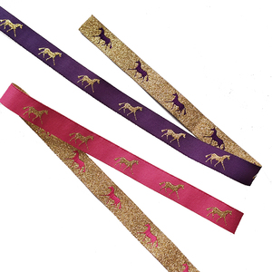 Nuovo Design personalizzato Design diverso colorato doppio Shuttle tessuto nastro di cavallo per tappeti di cavallo - Product Image 6