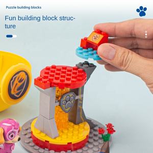 Véritable ensemble de blocs de construction de voiture de patrouille Wang Wang pour garçons et filles, cadeau pour enfants - Product Image 3