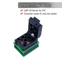 Adaptador de programador de IC Yamaichi QFP32 a DIP32, zócalo de prueba y burn-in con paso de 0.8mm para paquetes QFP32/TQFP32/FQFP32/PQFP32