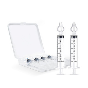 Dispositif d'irrigation nasale pour bébé, type <span class=keywords><strong>seringue</strong></span> de sécurité en PVC, approuvé CE ISO, 10 ml, 4 pièces, pour <span class=keywords><strong>lavage</strong></span> nasal et rhinite - Product Image 1