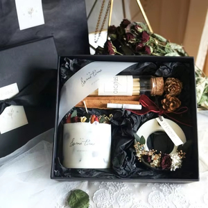 Souvenir Gift DIY Private Label Immortal Flower Dried Flower <strong>Red</strong> Velvet Rose Scented <strong>Candles</strong> Set Scented <strong>Candle</strong> - Product Image 1