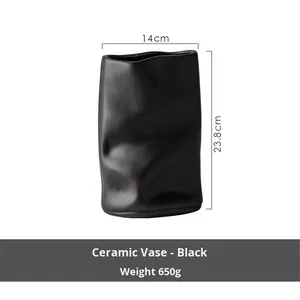 Nuovo Vaso Decorativo da Scrivania <span class=keywords><strong>Moderno</strong></span> e Semplice, Ornamento di Lusso in Ceramica di Alta Gamma per Composizioni di Fiori Secchi, Prodotto in Cina - Product Image 6
