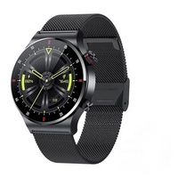 Reloj Inteligente Deportivo de Acero Inoxidable con Monitor de Ritmo Cardíaco y Sueño, Pantalla IPS, Reloj de Fitness