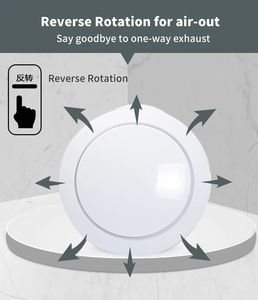 Biểu tượng tùy chỉnh thương hiệu 4 6 8 inch treo tường nhà vệ sinh quạt thông gió cho phòng tắm với điều khiển từ xa - Product Image 3