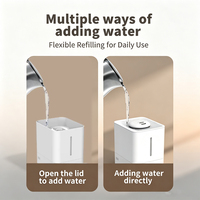 Humidificateur d'air ultrasonique commercial à brume froide avec réservoir d'eau de 6 L à remplissage par le haut, affichage LED intelligent, idéal pour les pièces sèches à domicile (OEM)