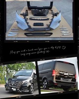 Nuevo Juego Completo de Parachoques Delantero, Faros Delanteros, Luces Traseras, Kit de Carrocería de Alta Calidad, Plug+Play para Mercedes Benz Clase V W447 Vito 2016-2020