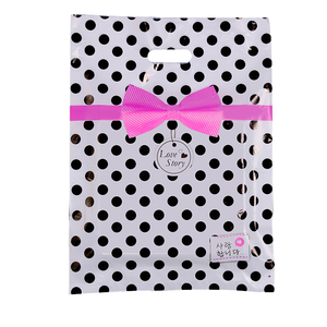 Sacs en plastique en gros avec poignée découpée, sacs de marchandises, lot de 100 pour la vente au détail, les cadeaux et les salons - Product Image 2
