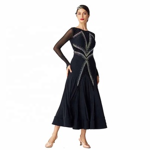 M-2028 de salón latino de alta gama para mujer, ropa de práctica de baile, <span class=keywords><strong>Flamenco</strong></span>, Foxtrot, vestido de práctica de baile moderno - Product Image 4