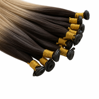 Extensions de cheveux humains Genius Weft 100g, cheveux vierges européens bruts, micro weft, prix de gros d'usine