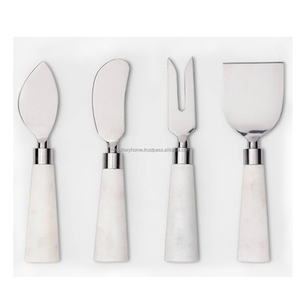 Ensemble de fromage en acier inoxydable avec barre Vintage, poignée faite à la main, poignée noire, ensemble d'outils de luxe pour la maison - Product Image 5
